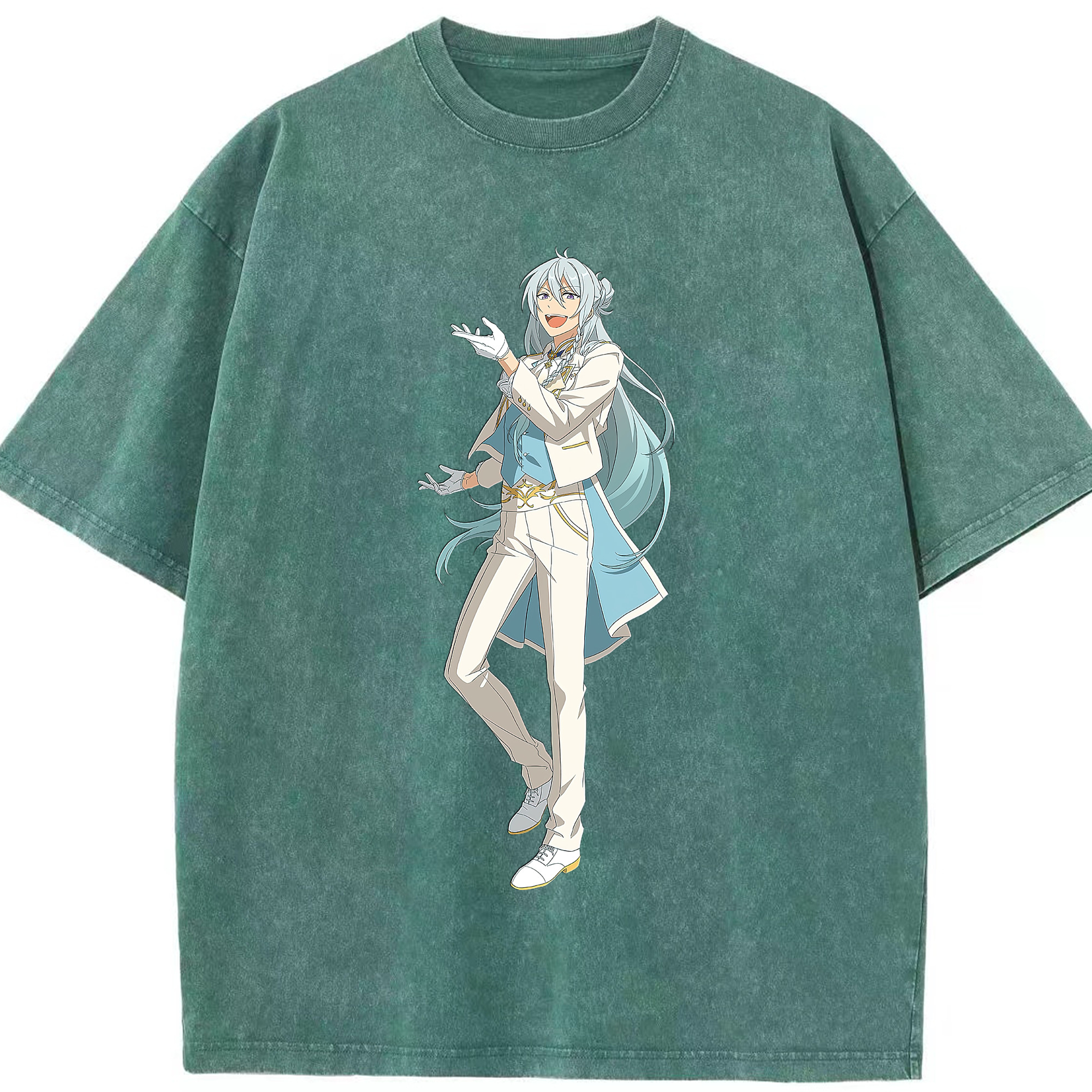 （画像用） あんさんぶるスターズ! Ensemble Stars 綿100% ヴィンテージ風 半袖Tシャツ（フロントプリント）